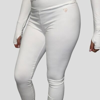 Women’s White / Rose Gold Leggings