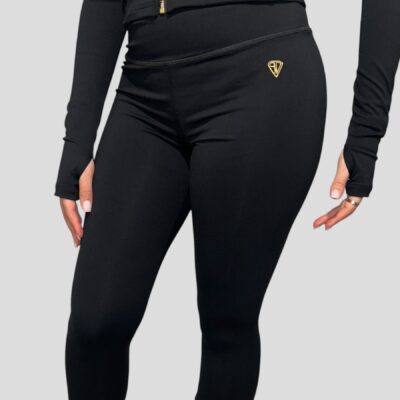 Women’s Black / Gold Leggings