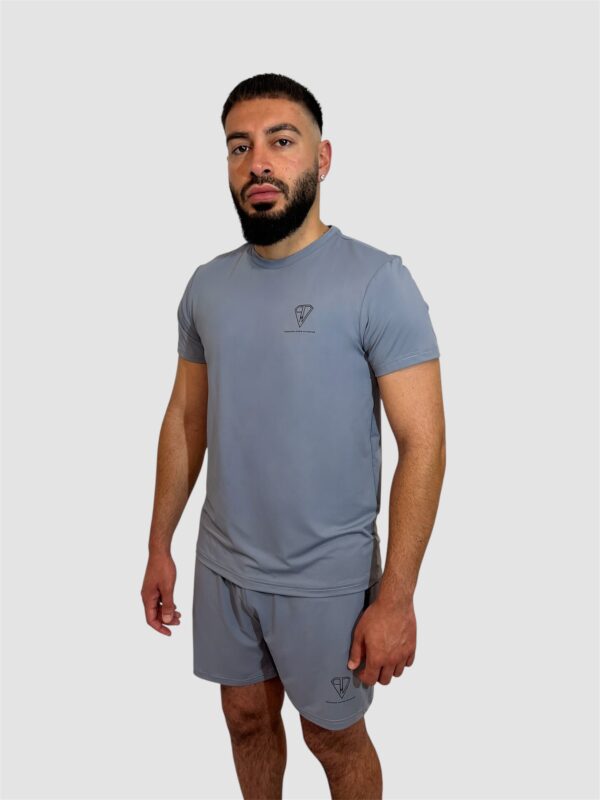 Grey T Shirt & Short Set