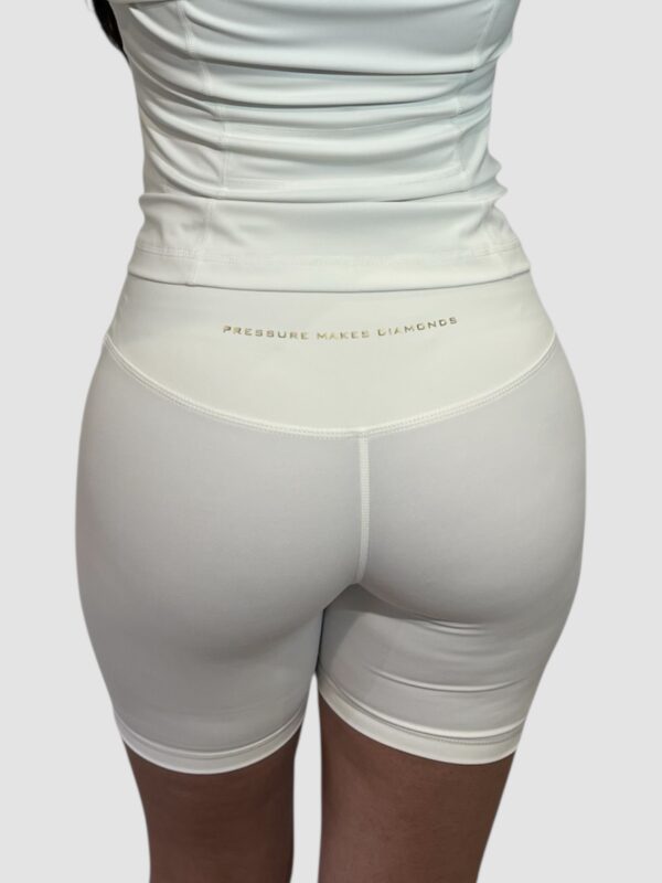 Women’s White / Gold Shorts - Image 2