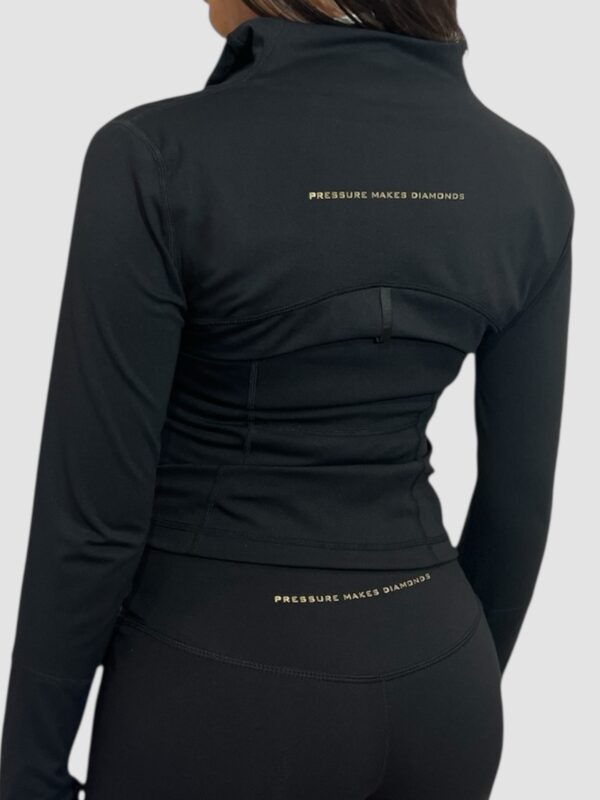 Women’s Black / Gold Jacket - Image 2