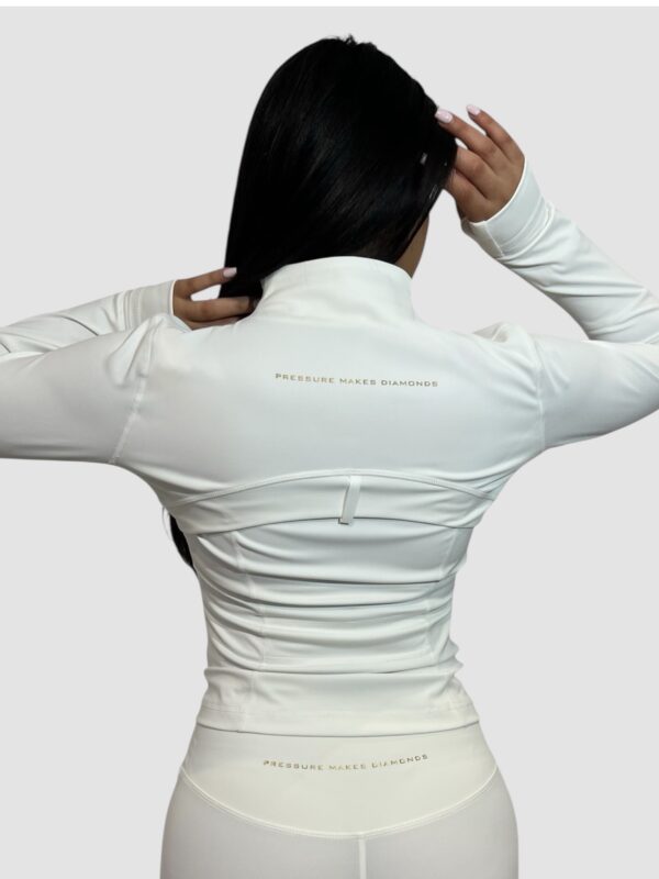 Women’s White / Gold Jacket - Image 2