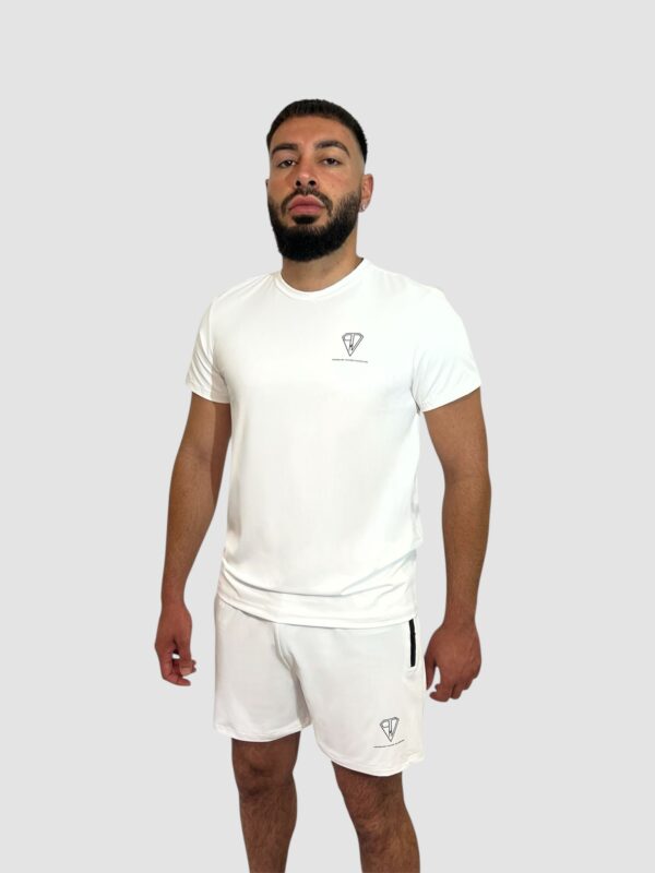 White T Shirt & Short Set