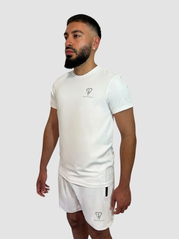 White T Shirt & Short Set - Image 3